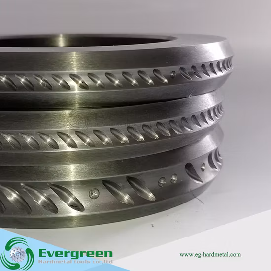 Rolos e anéis de carboneto de tungstênio para laminação de aço
